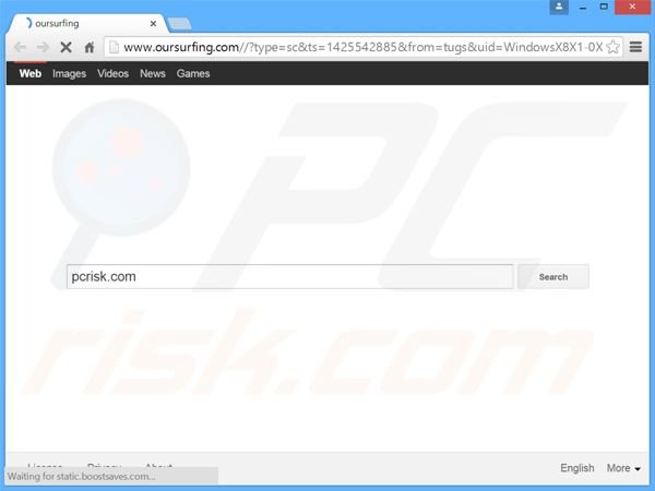 oursurfing.com browser hijacker