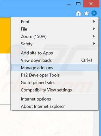 Verwijder de PastaLeads ads uit Internet Explorer stap 1