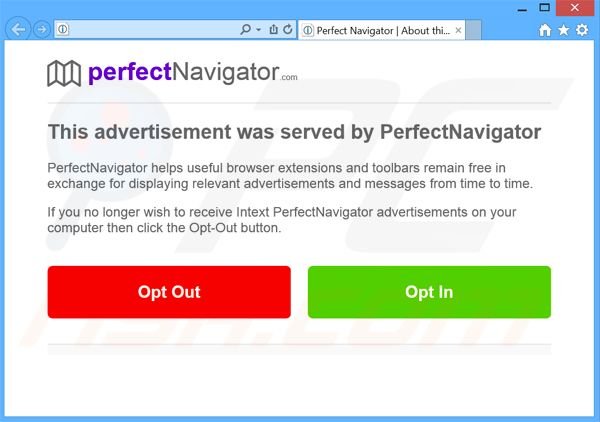 Perfect Navigator adware