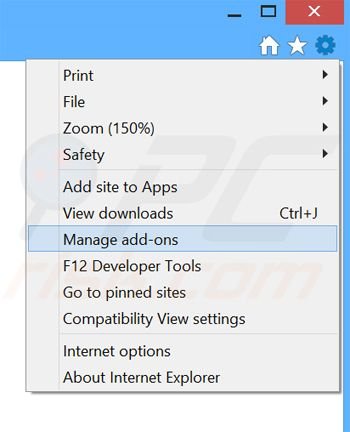 Verwijder de Premium Download Manager advertenties uit Internet Explorer stap 1