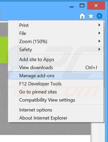 Verwijder de System Notifier advertenties uit Internet Explorer stap 1