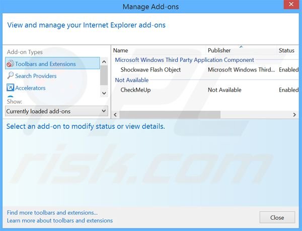Verwijder de Web Zoom advertenties uit Internet Explorer stap 2