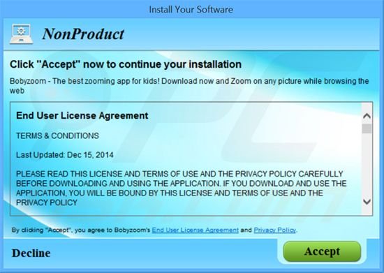 Boby Zoom adware installer