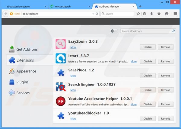 Verwijder de CPU Miner advertenties uit Mozilla Firefox stap 2