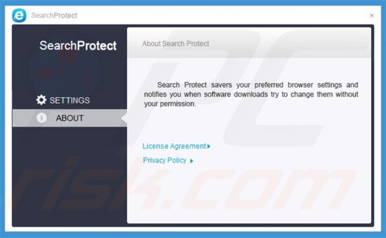 Applicatie gebruikt door de searches.globososo.com browser hijacker om de gebruiker te verhinderen wijzigingen te herstellen