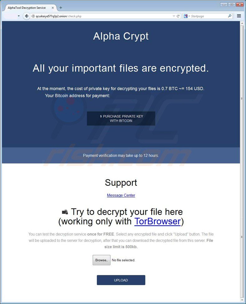 alpha crypt decrypteer bestanden website