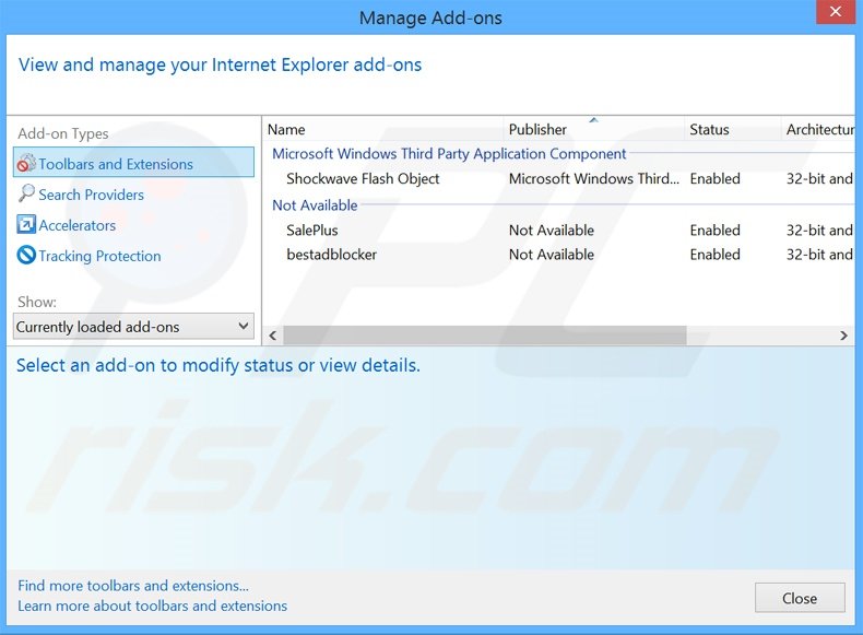 Verwijder de Amigo advertenties uit Internet Explorer stap 2
