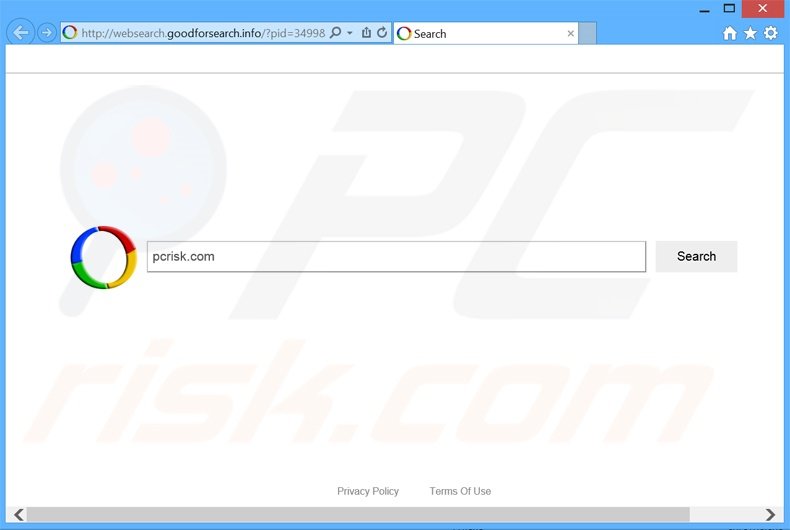 websearch.goodforsearch.info browser hijacker