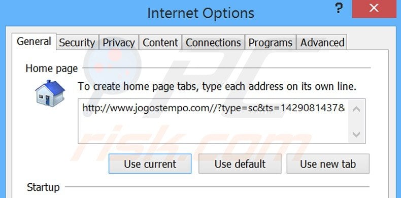 Verwijder jogostempo.com als startpagina in Internet Explorer