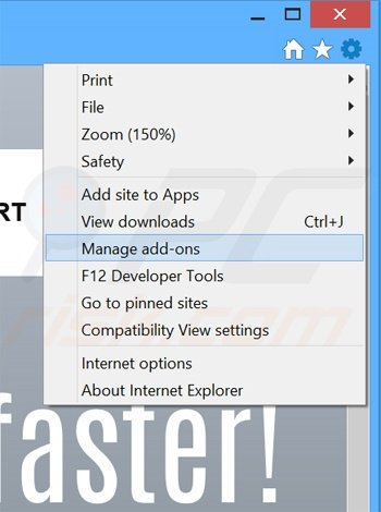 Verwijder de LinkWiz advertenties uit Internet Explorer stap 1