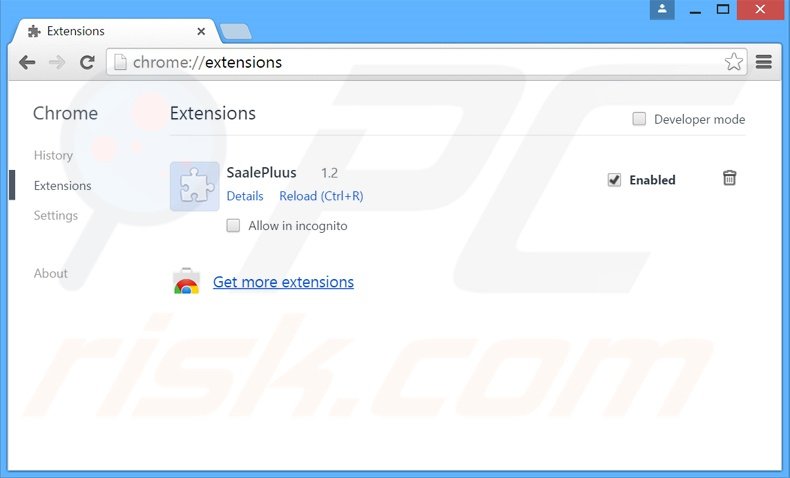 Verwijder de SmartWallet advertenties uit Google Chrome stap 2