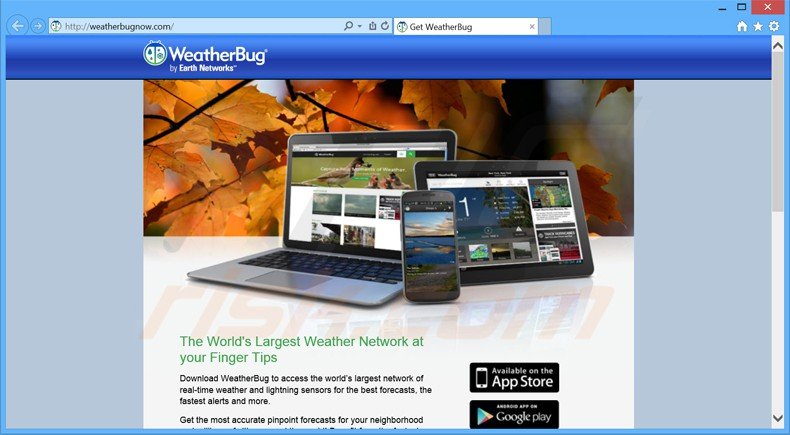 weatherbug mogelijk ongewenste applicatie