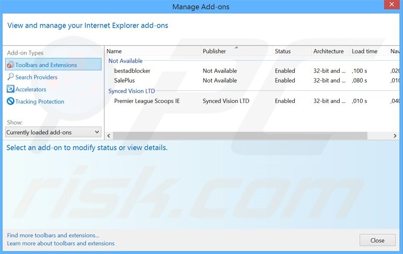 Verwijder  Offers4U advertenties uit Internet Explorer stap 2