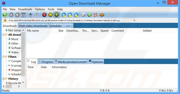 Open Download Manager applicatie