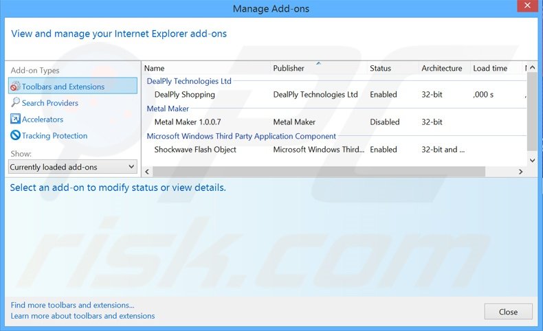 Verwijder de Open Download Manager advertenties uit Internet Explorer stap 2