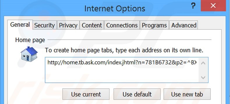 Verwijder home.tb.ask.com als startpagina in Internet Explorer
