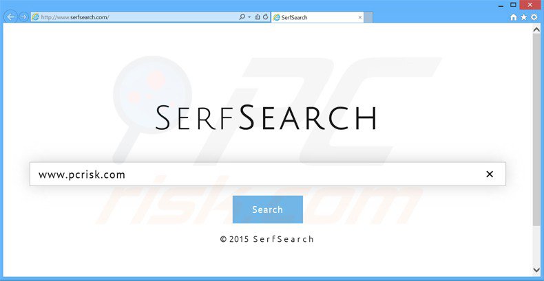 serfsearch.com browser hijacker
