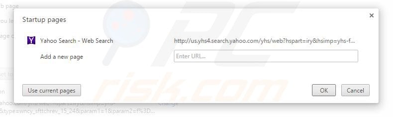 Verwijder yhs4.search.yahoo.com als startpagina in Google Chrome