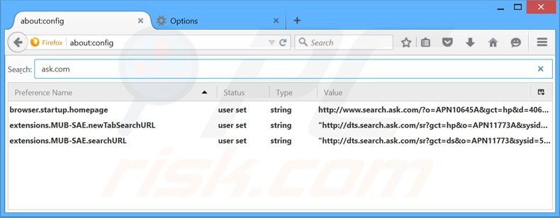 Verwijder MusicBox als standaard zoekmachine in Mozilla Firefox