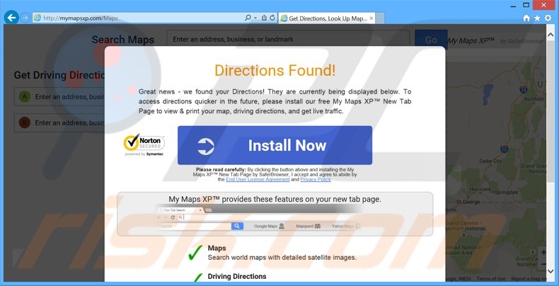 My Maps XP promotie website