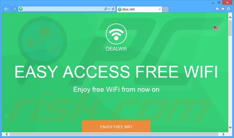 Official DealWifi browser hijacker website