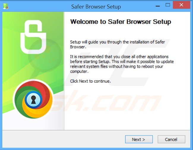safer browser adware installer configuratie