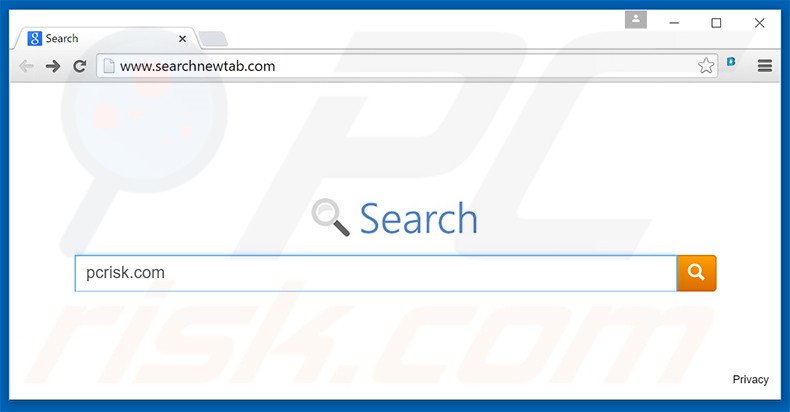 Searchnewtab,com browser hijacker