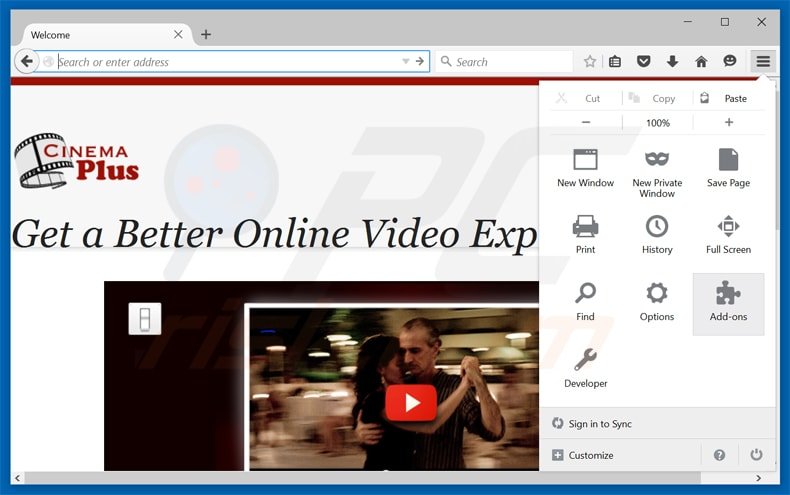 Verwijder gohd uit Mozilla Firefox stap 1
