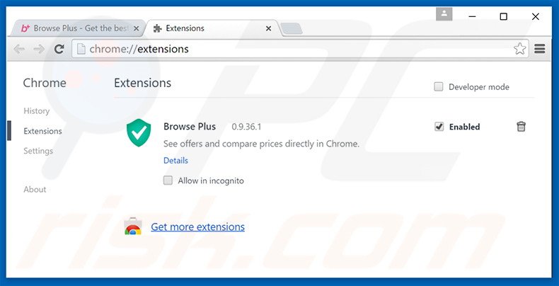 Verwijder de Jogotempo advertenties uit Google Chrome stap 2