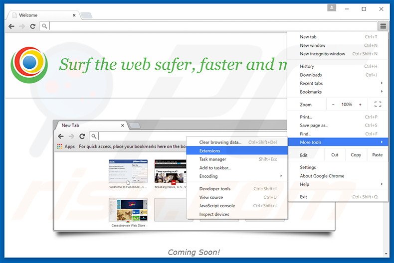 Verwijder de MyBrowser  advertenties uit Google Chrome stap 1