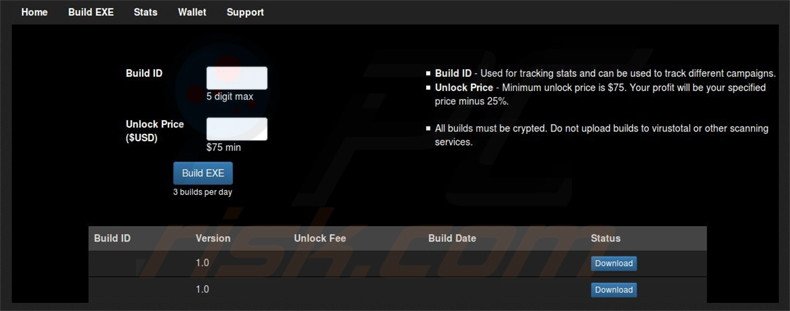 ORX-Locker builder wordt gebruikt om opties in te stellen