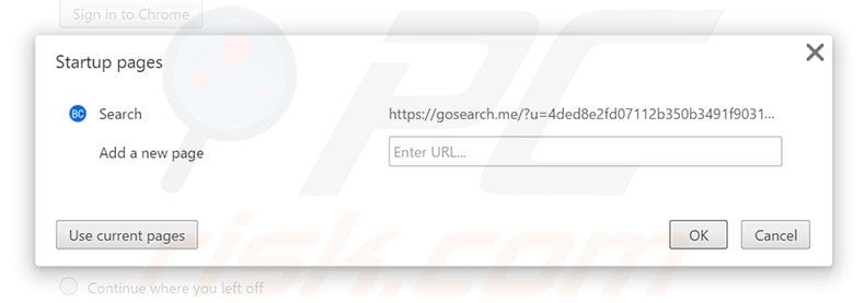 Verwijder search.bitcro.com als startpagina in Google Chrome