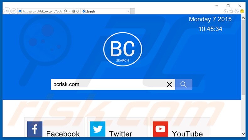 search.bitcro.com browser hijacker