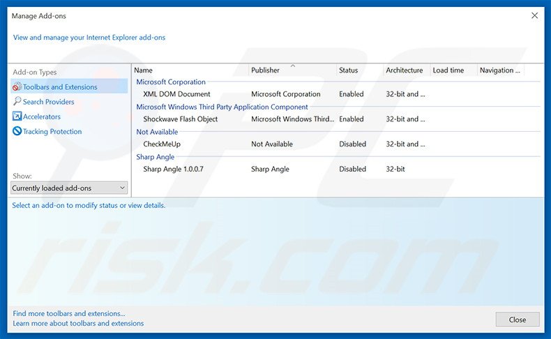 Verwijder de Temperature Scout advertenties uit Internet Explorer stap 2