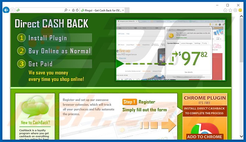 CashBack adware