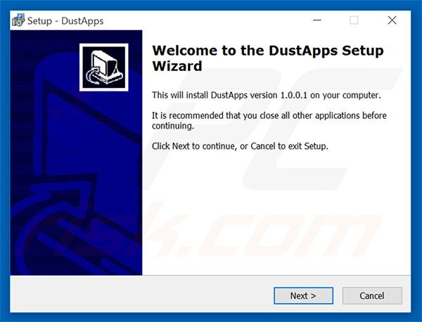 Official DustApps adware installatie configuratie