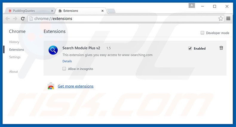 Verwijder de Middle Rush advertenties uit Google Chrome stap 2