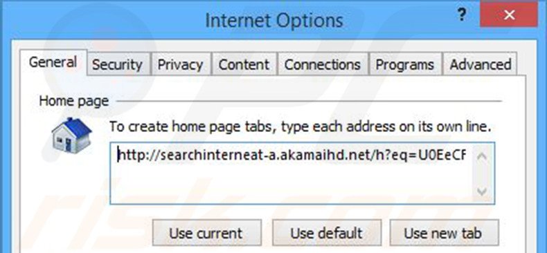 Verwijder Search Know als startpagina in Internet Explorer
