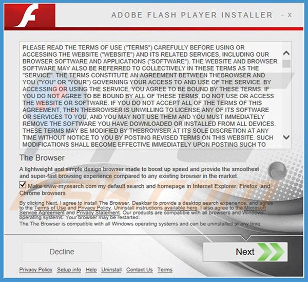 Official TheBrowser adware installatie-configuratie