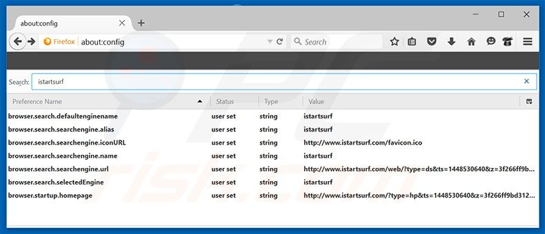 Verwijder bing.com als standaard zoekmachine in Mozilla Firefox