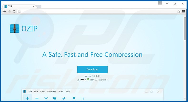 Website gebruikt de OZIP browser hijacker
