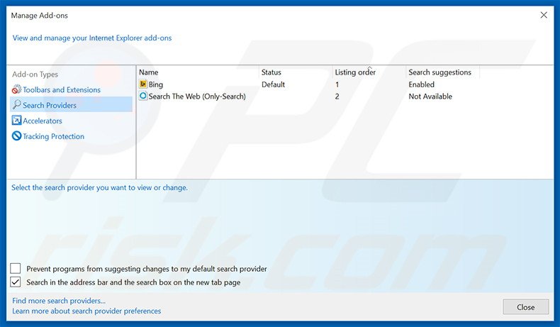 Verwijder  search.sosodesktop.com als standaard zoekmachine in Internet Explorer