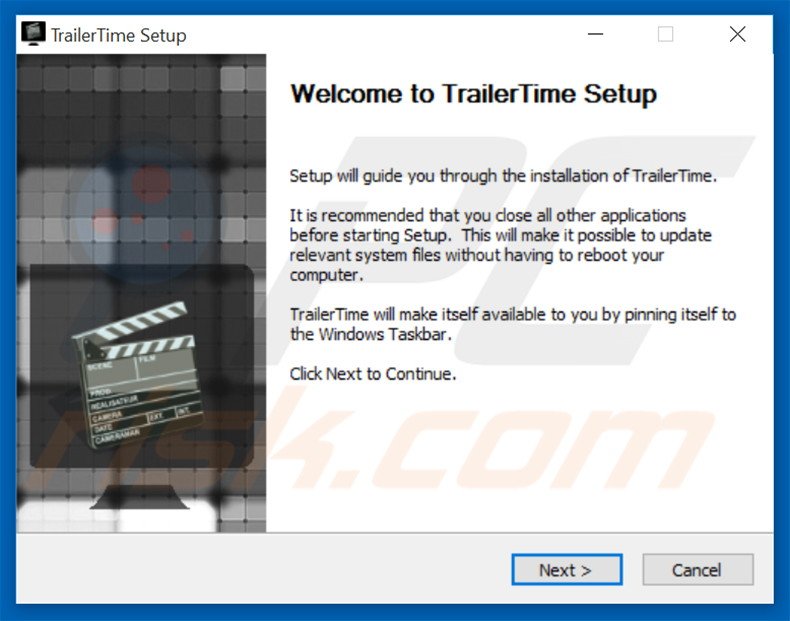 Officiële TrailerTime adware installatie configuratie
