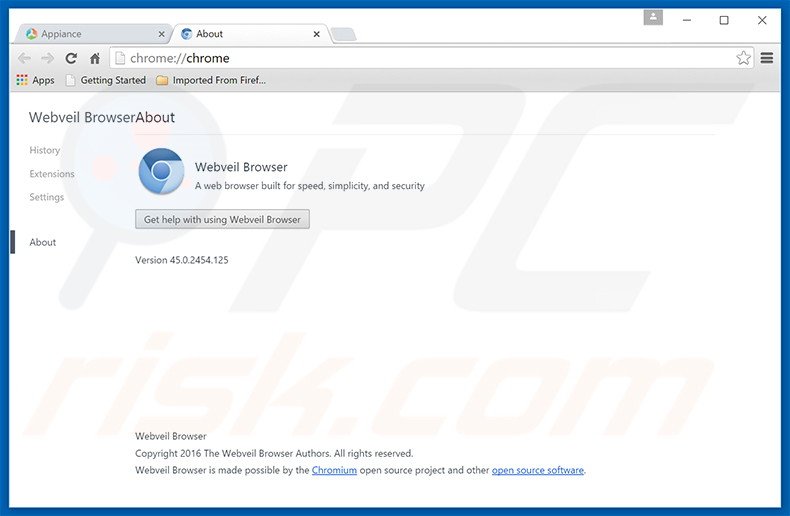 Mogelijk ongewenst programma WebVeil