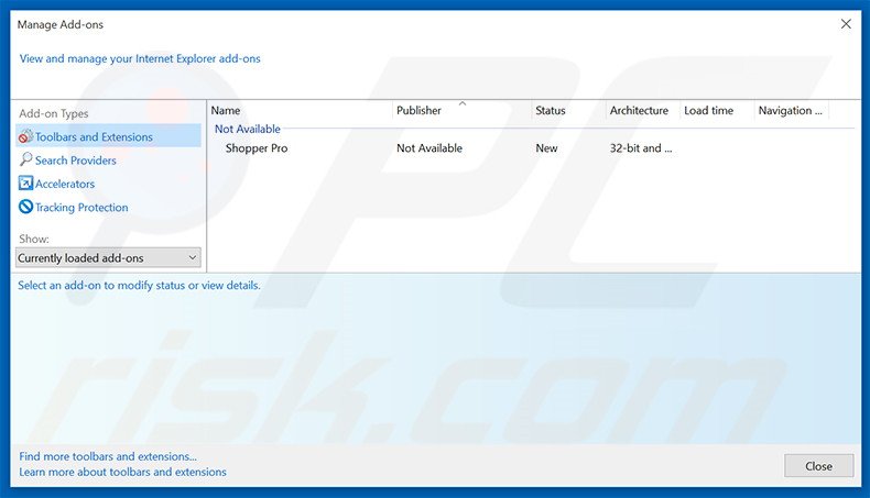 Verwijder aan search.mysearch.com gerelateerde Internet Explorer extensies