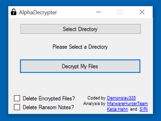 encrypted ransomware decryptie tool