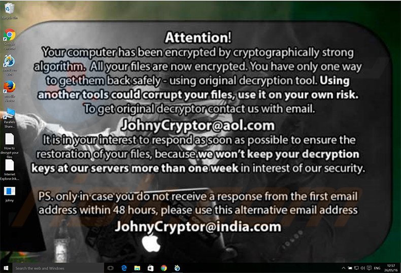 JohnyCryptor decryptie instructies
