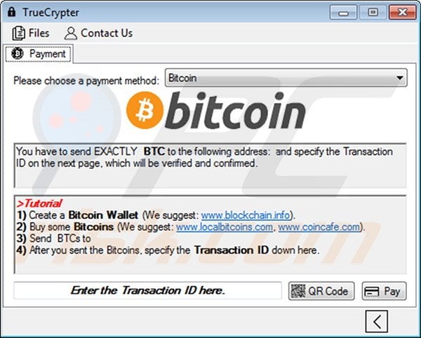 TrueCrypt decryptor accepteert Bitcoins