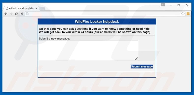 WildFire Locker web ondersteuning