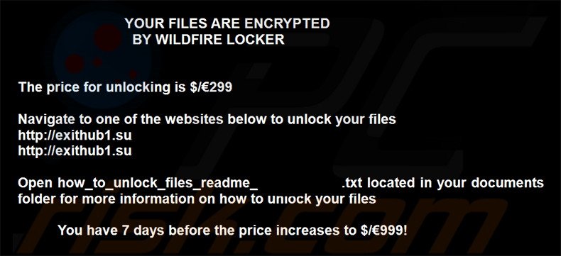 WildFire Locker decryptie instructies